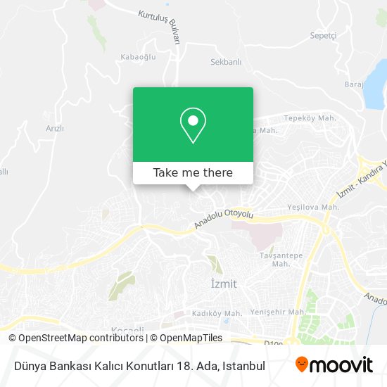 Dünya Bankası Kalıcı Konutları 18. Ada map