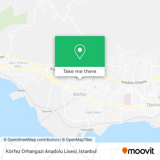 Körfez Orhangazi Anadolu Lisesi map