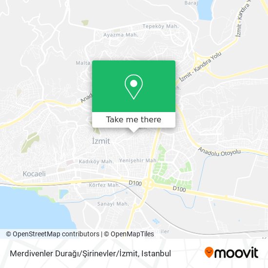 Merdivenler Durağı / Şirinevler / İzmit map