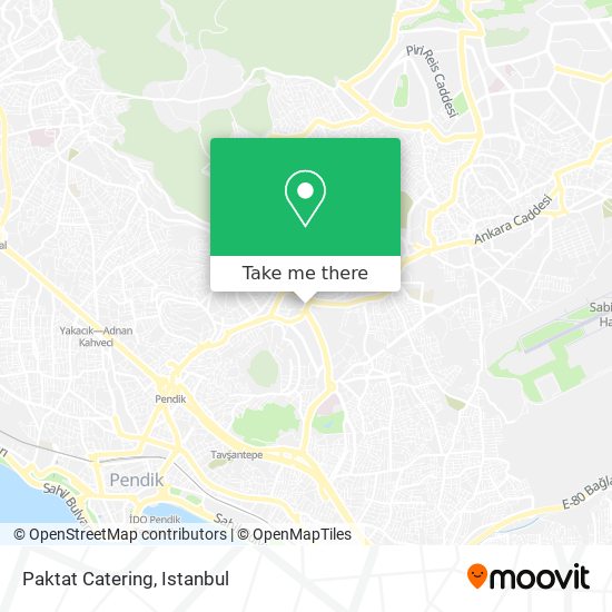 Paktat Catering map