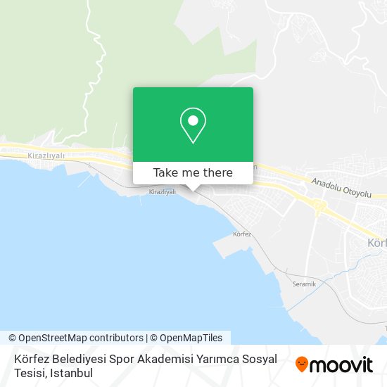 Körfez Belediyesi Spor Akademisi Yarımca Sosyal Tesisi map