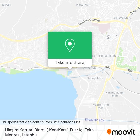 Ulaşım Kartları Birimi ( KentKart ) Fuar içi Teknik Merkezi map