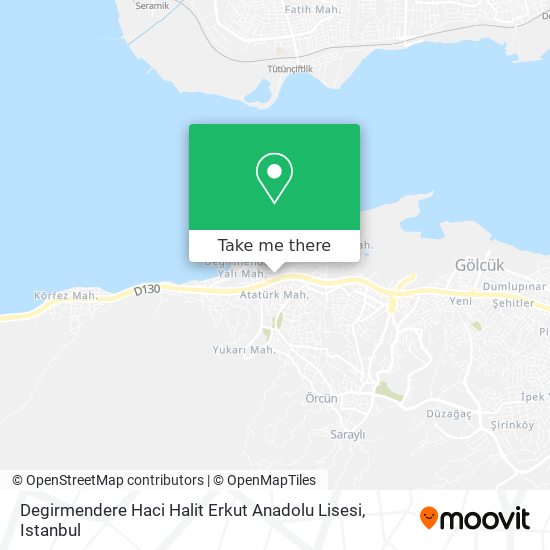 Degirmendere Haci Halit Erkut Anadolu Lisesi map