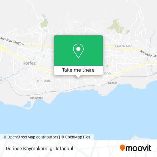 Derince Kaymakamlığı map