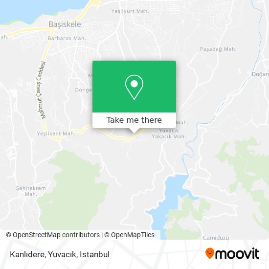 Kanlıdere, Yuvacık map