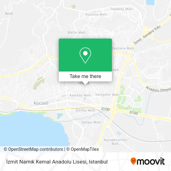 İzmit Namık Kemal Anadolu Lisesi map