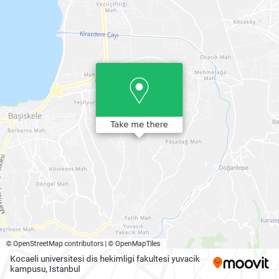 Kocaeli universitesi dis hekimligi fakultesi yuvacik kampusu map