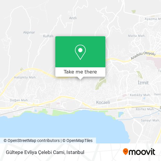 Gültepe Evliya Çelebi Cami map