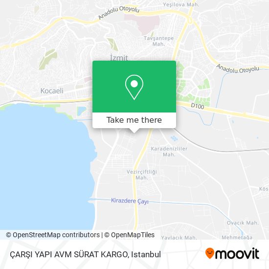 ÇARŞI YAPI AVM SÜRAT KARGO map