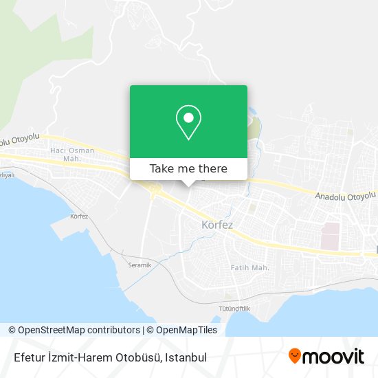 Efetur  İzmit-Harem Otobüsü map