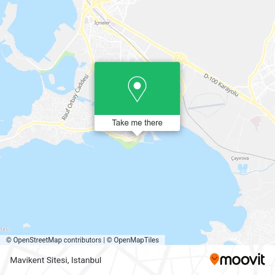 Mavikent Sitesi map
