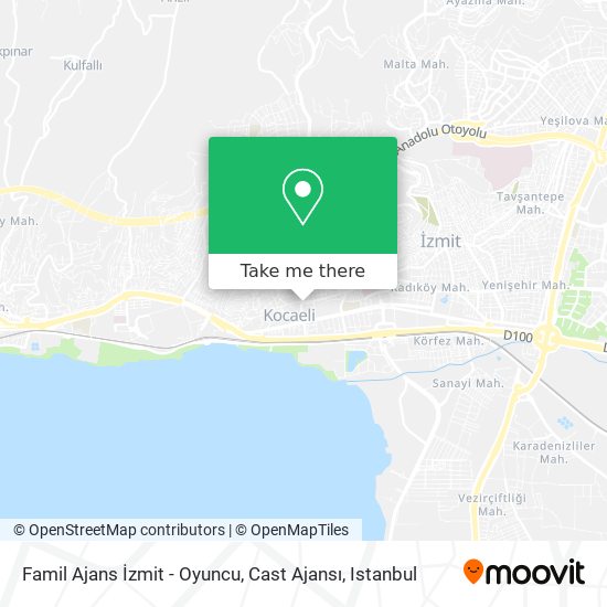 Famil Ajans İzmit - Oyuncu, Cast Ajansı map