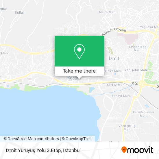 Izmit Yürüyüş Yolu 3.Etap map