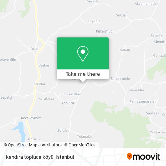 kandıra topluca köyü map