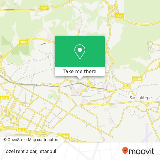 ozel rent a car map