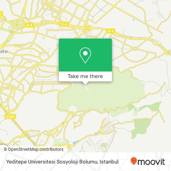 Yeditepe Universitesi Sosyoloji Bolumu map