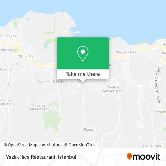 Yazlık Ilıca Restaurant map