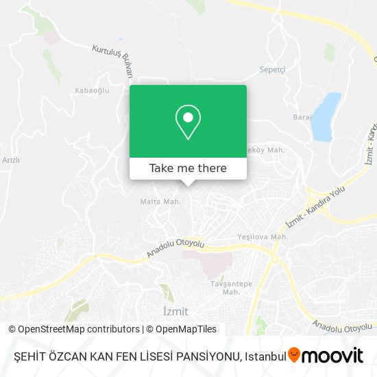 ŞEHİT ÖZCAN KAN FEN LİSESİ PANSİYONU map