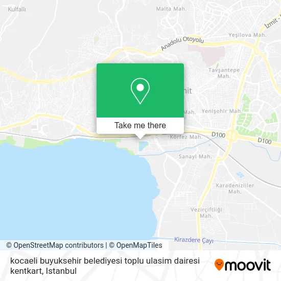 kocaeli buyuksehir belediyesi toplu ulasim dairesi kentkart map