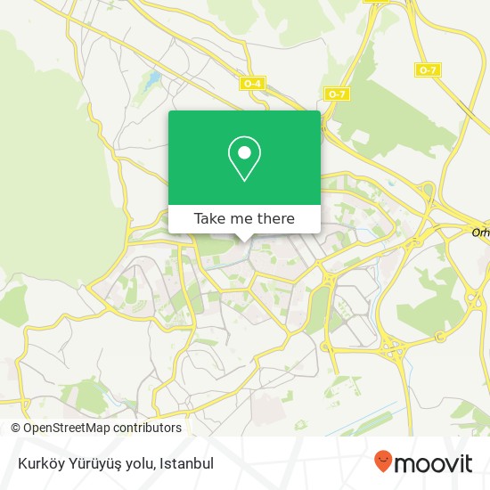 Kurköy Yürüyüş yolu map