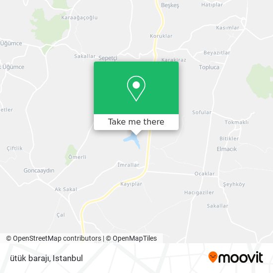 ütük barajı map