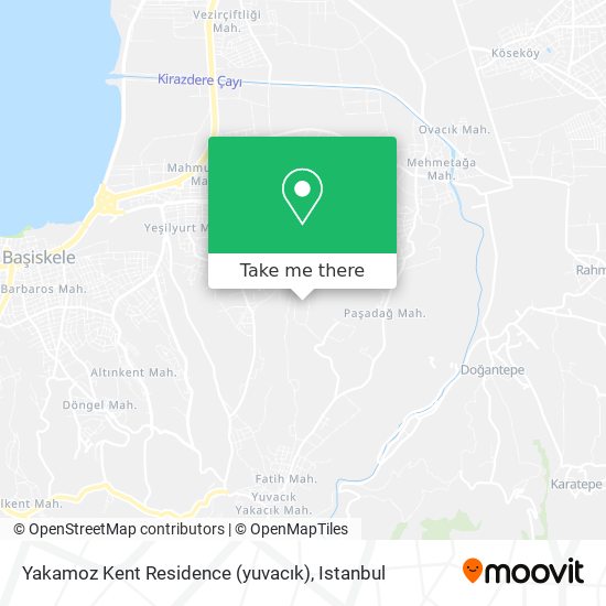Yakamoz Kent Residence (yuvacık) map