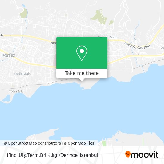 1'inci Ulş.Term.Brl.K.lığı / Derince map