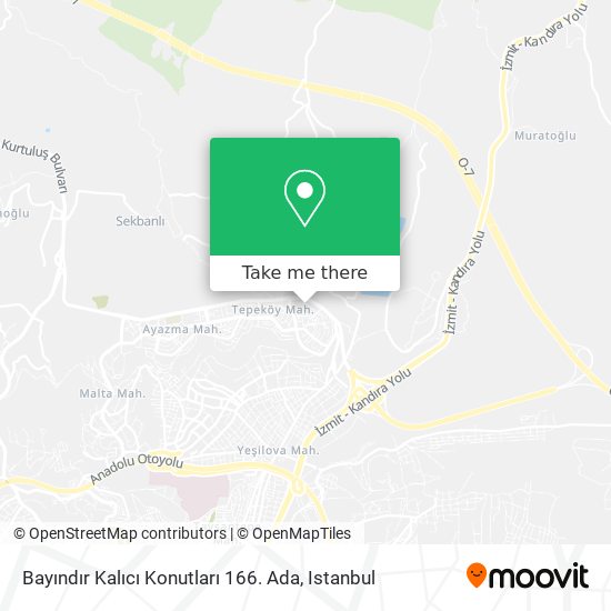 Bayındır Kalıcı Konutları 166. Ada map