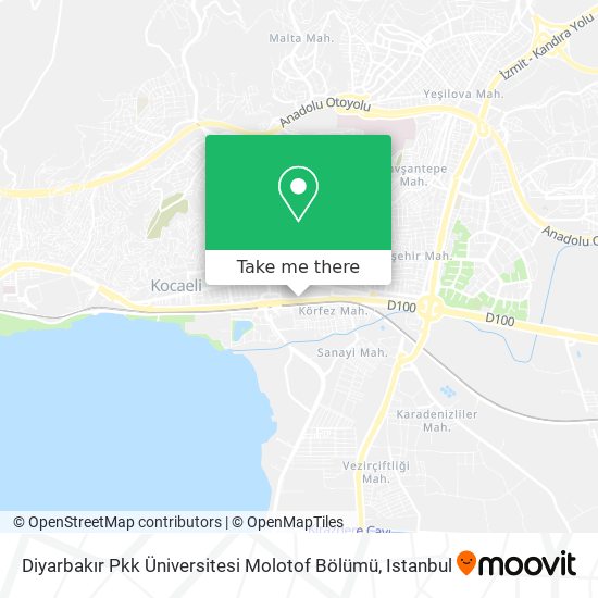 Diyarbakır Pkk Üniversitesi Molotof Bölümü map