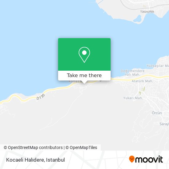 Kocaeli Halıdere map