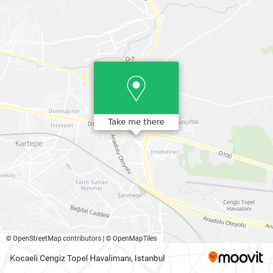 Kocaeli Cengiz Topel Havalimanı map