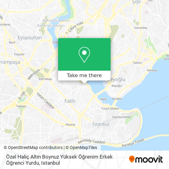 Özel Haliç Altın Boynuz Yüksek Öğrenim Erkek Öğrenci Yurdu map