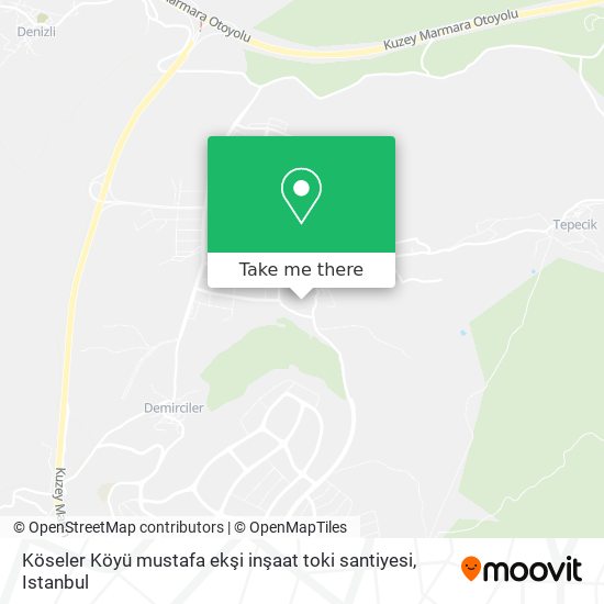Köseler Köyü mustafa ekşi inşaat toki santiyesi map