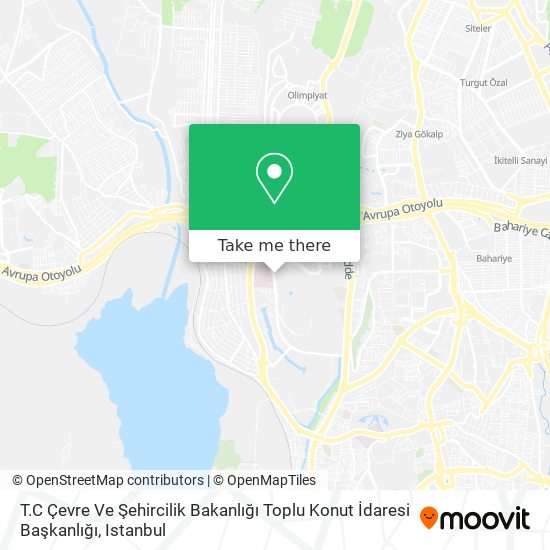 T.C Çevre Ve Şehircilik Bakanlığı Toplu Konut İdaresi Başkanlığı map