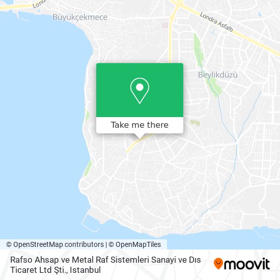 Rafso Ahsap ve Metal Raf Sistemleri Sanayi ve Dıs Ticaret Ltd Şti. map