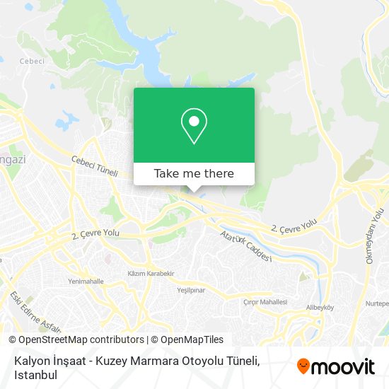 Kalyon İnşaat - Kuzey Marmara Otoyolu Tüneli map