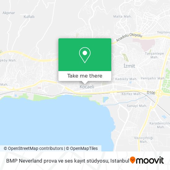 BMP Neverland prova ve ses kayıt stüdyosu map