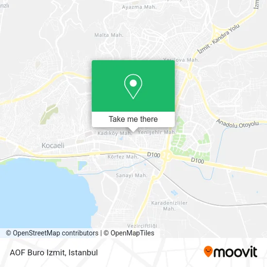AOF Buro Izmit map