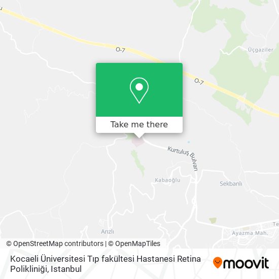 Kocaeli Üniversitesi Tıp fakültesi Hastanesi Retina Polikliniği map