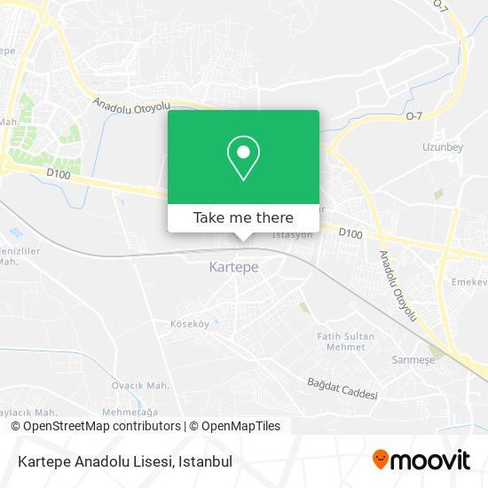 Kartepe Anadolu Lisesi map