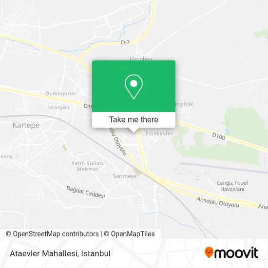 Ataevler Mahallesi map