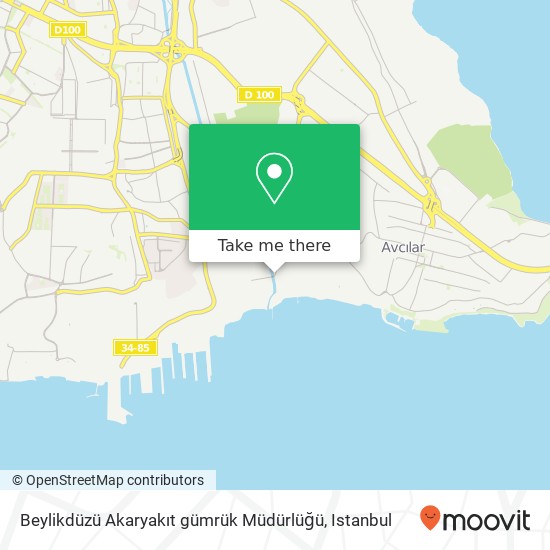 Beylikdüzü Akaryakıt gümrük Müdürlüğü map