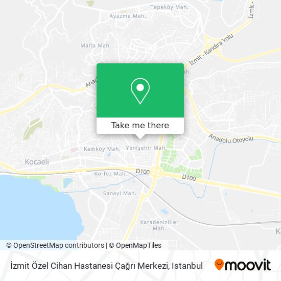İzmit Özel Cihan Hastanesi Çağrı Merkezi map