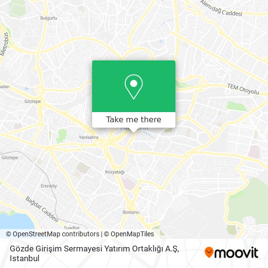 Gözde Girişim Sermayesi Yatırım Ortaklığı A.Ş map