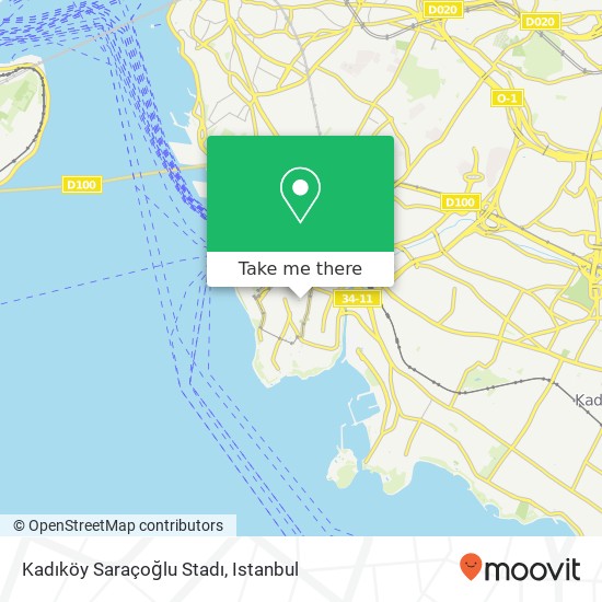 Kadıköy Saraçoğlu Stadı map