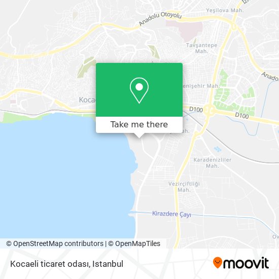 Kocaeli ticaret odası map