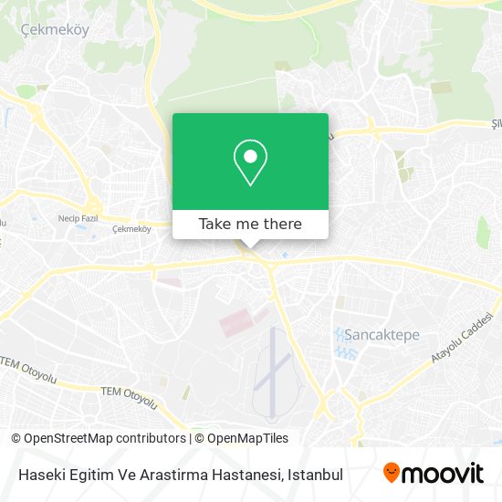 Haseki Egitim Ve Arastirma Hastanesi map