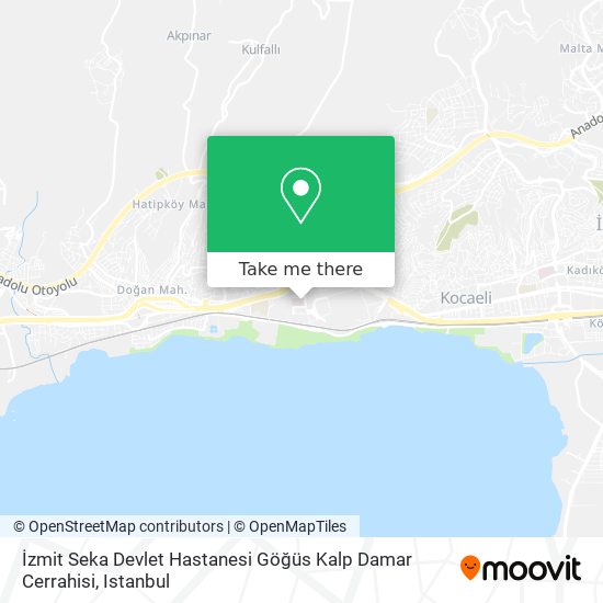 İzmit Seka Devlet Hastanesi Göğüs Kalp Damar Cerrahisi map