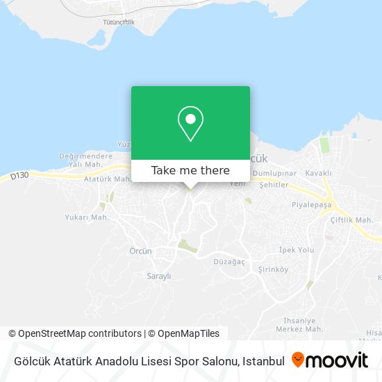 Gölcük Atatürk Anadolu Lisesi Spor Salonu map