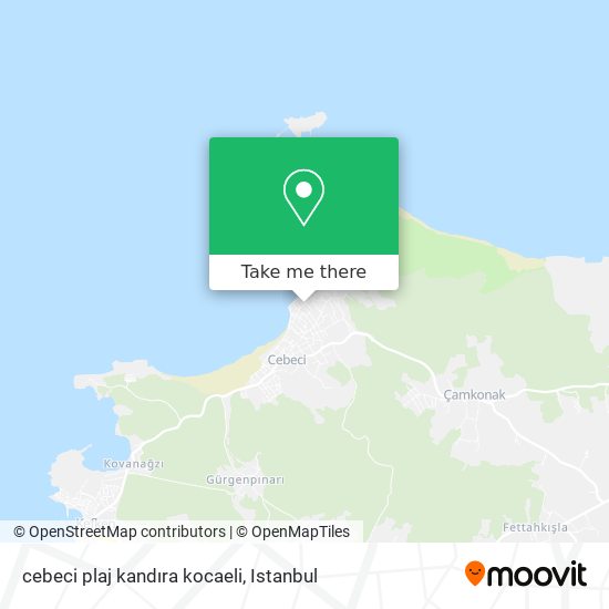 cebeci plaj kandıra kocaeli map
